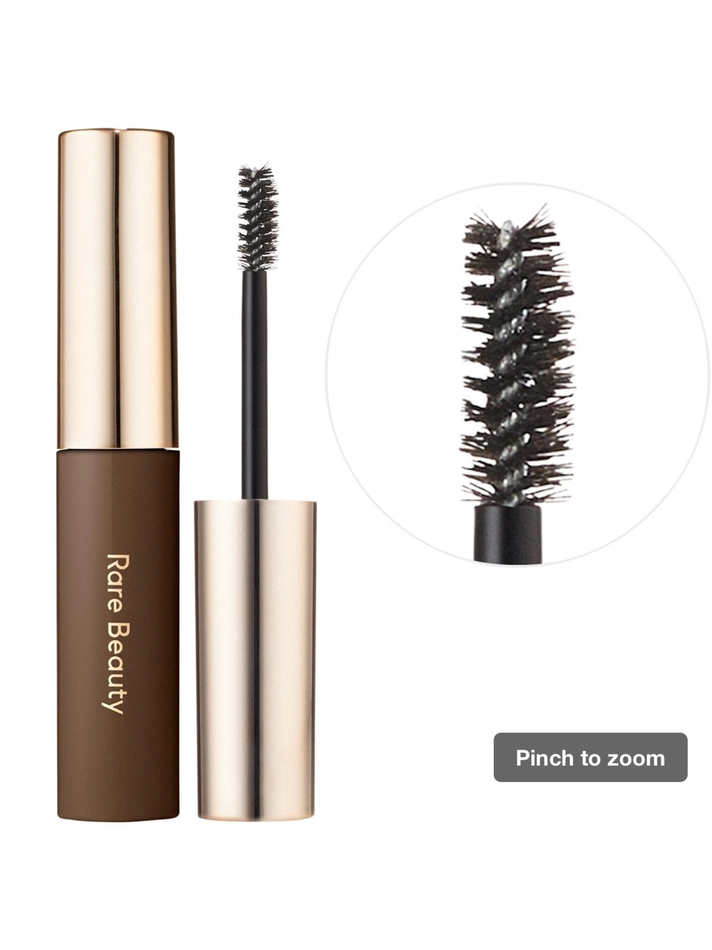 Rare Beauty Brow Harmony Lifting and Laminating Eyebrow Gel Soft Deep Brown
